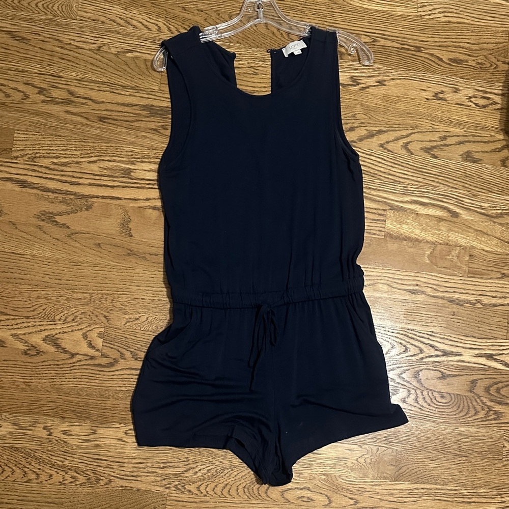 Ladies Navy Blue Sleeveless Romper